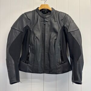 Scorpion Exo Skeletal Protection Motorcycle Riding Leather Jacket Women Size M